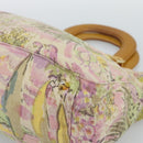 FENDI Hand Bag Canvas Beige Gold Auth 190653V-9