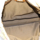 FENDI Hand Bag Canvas Beige Gold Auth 190653V-11