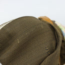 FENDI Hand Bag Canvas Beige Gold Auth 190653V-12