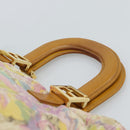 FENDI Hand Bag Canvas Beige Gold Auth 190653V-8