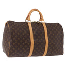 LOUIS VUITTON Monogram Keepall 50 Boston Bag M41426 LV Auth 190654A-1