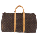 LOUIS VUITTON Monogram Keepall 50 Boston Bag M41426 LV Auth 190654A-2