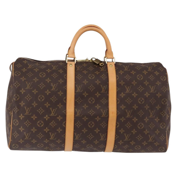 LOUIS VUITTON Monogram Keepall 50 Boston Bag M41426 LV Auth 190654A