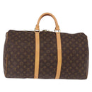 LOUIS VUITTON Monogram Keepall 50 Boston Bag M41426 LV Auth 190654A-3