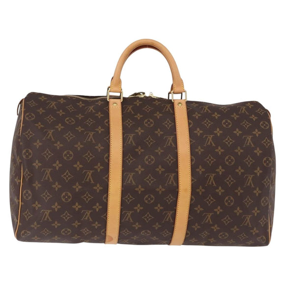 LOUIS VUITTON Monogram Keepall 50 Boston Bag M41426 LV Auth 190654A