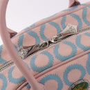 Vivienne Westwood Hand Bag Canvas Pink Silver Auth 190655A-15