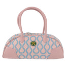 Vivienne Westwood Hand Bag Canvas Pink Silver Auth 190655A-2