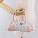 Vivienne Westwood Hand Bag Canvas Pink Silver Auth 190655A-23