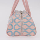 Vivienne Westwood Hand Bag Canvas Pink Silver Auth 190655A-4