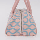 Vivienne Westwood Hand Bag Canvas Pink Silver Auth 190655A-5