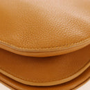 BOTTEGA VENETA Mount Chain Shoulder Bag Leather 2way Orange Gold Auth 190656V-19