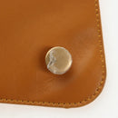 BOTTEGA VENETA Mount Chain Shoulder Bag Leather 2way Orange Gold Auth 190656V-21