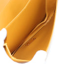 BOTTEGA VENETA Mount Chain Shoulder Bag Leather 2way Orange Gold Auth 190656V-10