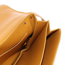 BOTTEGA VENETA Mount Chain Shoulder Bag Leather 2way Orange Gold Auth 190656V-23