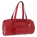 LOUIS VUITTON Epi Soufflot Hand Bag Red M52227 LV Auth 190657V-1
