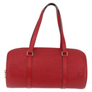 LOUIS VUITTON Epi Soufflot Hand Bag Red M52227 LV Auth 190657V-13