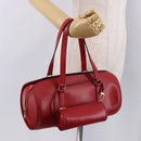 LOUIS VUITTON Epi Soufflot Hand Bag Red M52227 LV Auth 190657V-27