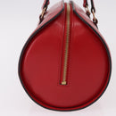 LOUIS VUITTON Epi Soufflot Hand Bag Red M52227 LV Auth 190657V-3