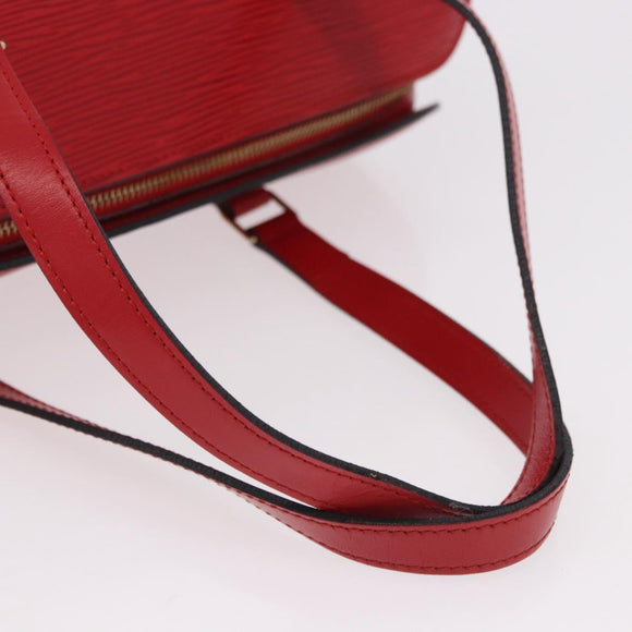LOUIS VUITTON Epi Soufflot Hand Bag Red M52227 LV Auth 190657V