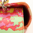 Christian Dior Lady Dior Hand Bag Leather 2way Red Gold Auth 190659SM-10