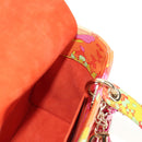 Christian Dior Lady Dior Hand Bag Leather 2way Red Gold Auth 190659SM-24