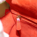 Christian Dior Lady Dior Hand Bag Leather 2way Red Gold Auth 190659SM-27