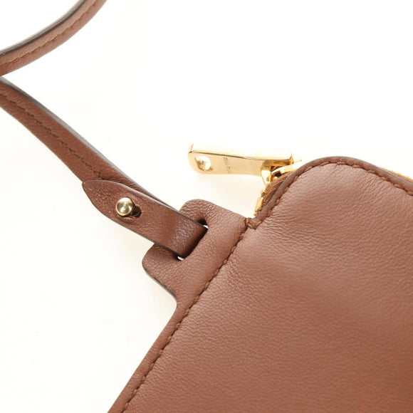 Miu Miu Hand Bag Straw 2way Brown Gold Auth 190660SAM