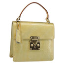 LOUIS VUITTON Monogram Vernis Spring street Hand Bag Gris M91029 LV Auth 190661-1