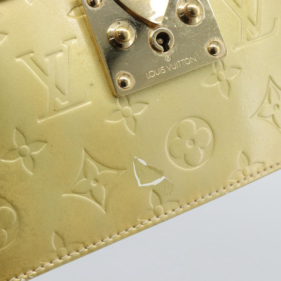 LOUIS VUITTON Monogram Vernis Spring street Hand Bag Gris M91029 LV Auth 190661