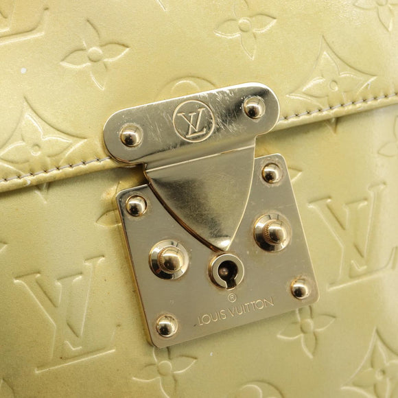 LOUIS VUITTON Monogram Vernis Spring street Hand Bag Gris M91029 LV Auth 190661