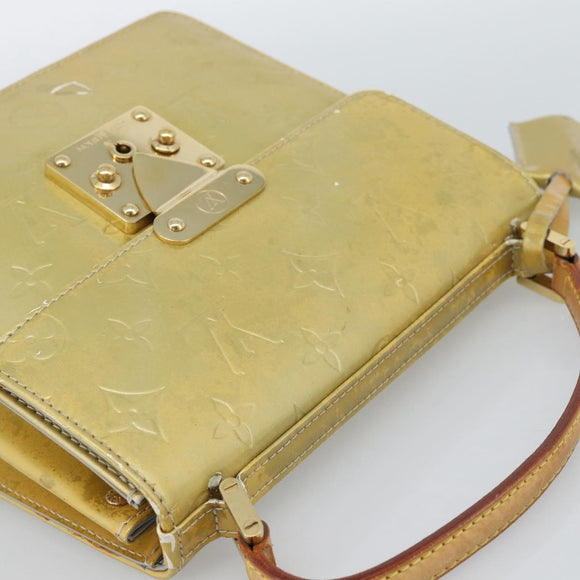 LOUIS VUITTON Monogram Vernis Spring street Hand Bag Gris M91029 LV Auth 190661