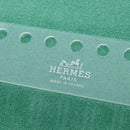 HERMES Yuris PM Note Cover Leather Green Auth 190663-21