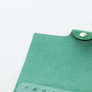 HERMES Yuris PM Note Cover Leather Green Auth 190663-23