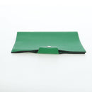 HERMES Yuris PM Note Cover Leather Green Auth 190663-4