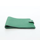 HERMES Yuris PM Note Cover Leather Green Auth 190663-7