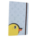 LOUIS VUITTON Notebook MM Jane Note Cover Light Blue GI1119 LV Auth 190665M-1