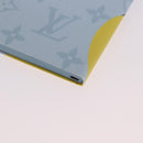 LOUIS VUITTON Notebook MM Jane Note Cover Light Blue GI1119 LV Auth 190665M-17