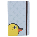 LOUIS VUITTON Notebook MM Jane Note Cover Light Blue GI1119 LV Auth 190665M-13