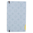 LOUIS VUITTON Notebook MM Jane Note Cover Light Blue GI1119 LV Auth 190665M-2