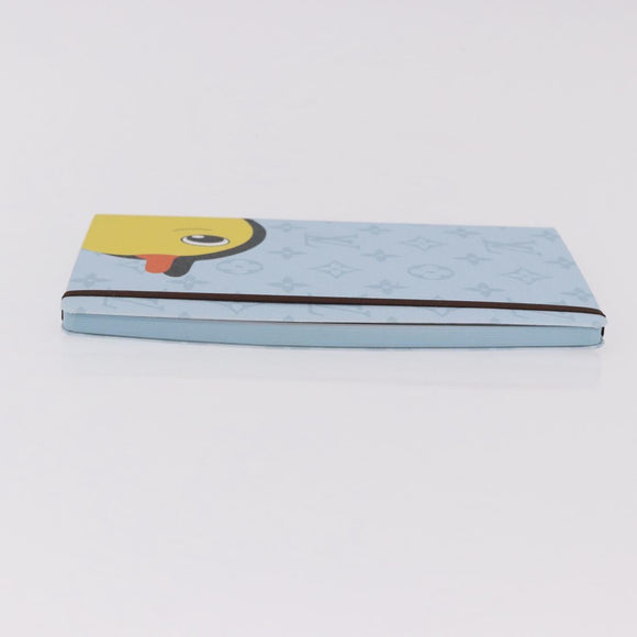 LOUIS VUITTON Notebook MM Jane Note Cover Light Blue GI1119 LV Auth 190665M