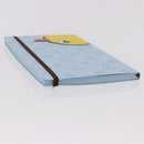 LOUIS VUITTON Notebook MM Jane Note Cover Light Blue GI1119 LV Auth 190665M-5