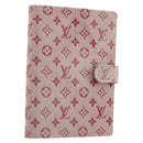 LOUIS VUITTON Monogram Mini Agenda PM Planner Cover Red R20912 LV Auth 190666-1