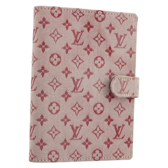 LOUIS VUITTON Monogram Mini Agenda PM Planner Cover Red R20912 LV Auth 190666