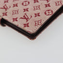 LOUIS VUITTON Monogram Mini Agenda PM Planner Cover Red R20912 LV Auth 190666-11