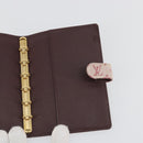 LOUIS VUITTON Monogram Mini Agenda PM Planner Cover Red R20912 LV Auth 190666-14