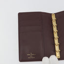 LOUIS VUITTON Monogram Mini Agenda PM Planner Cover Red R20912 LV Auth 190666-15