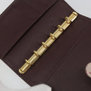 LOUIS VUITTON Monogram Mini Agenda PM Planner Cover Red R20912 LV Auth 190666-17