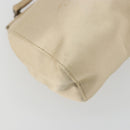 Miu Miu Accessory Pouch Satin Champagne Gold Auth 190668A-13
