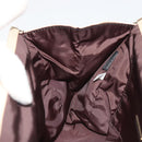 Miu Miu Accessory Pouch Satin Champagne Gold Auth 190668A-21