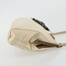 Miu Miu Accessory Pouch Satin Champagne Gold Auth 190668A-4